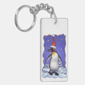 Penguin Kerstmis Sleutelhanger (Voorkant Links)