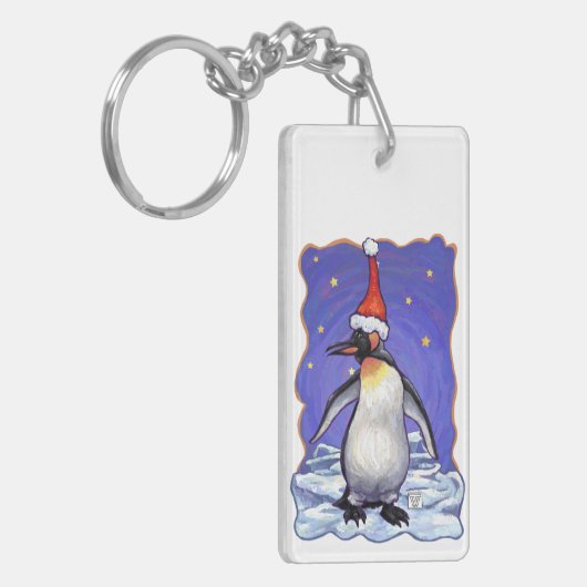 Penguin Kerstmis Sleutelhanger (Voorkant Links)