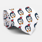 Penguin Kerstmis Stropdas (Opgerold)