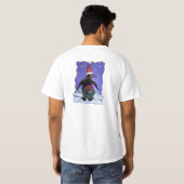 Penguin Kerstmis T-shirt (Achterkant volledig)