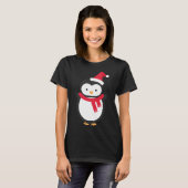 Penguin Kerstmis T-shirt (Voorkant volledig)