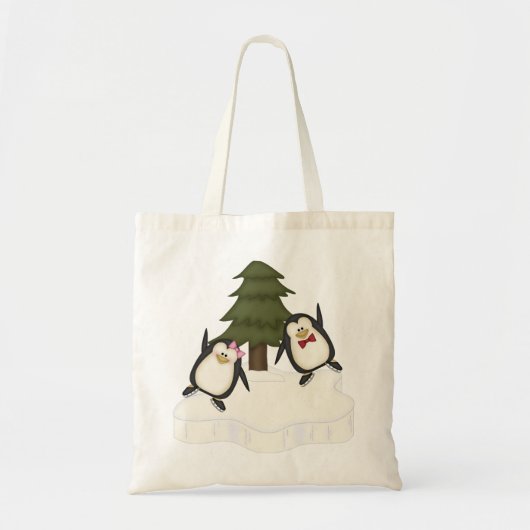 Penguin Kerstmis Tote Bag (Voorkant)