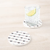 Penguin Kerstmis Zandsteen Onderzetter (Zijkant)