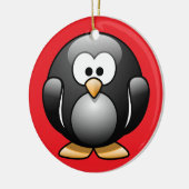 Penguin-kerstversiering Keramisch Ornament (Links)