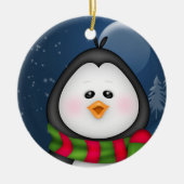 Penguin-kerstversiering Keramisch Ornament (Voorkant)