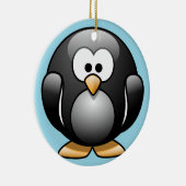 Penguin-kerstversiering Keramisch Ornament (Rechts)
