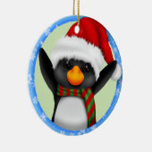 Penguin-kerstversiering Keramisch Ornament (Rechts)