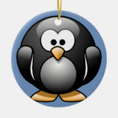 Penguin-kerstversiering Keramisch Ornament (Voorkant)