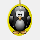 Penguin-kerstversiering Keramisch Ornament (Rechts)