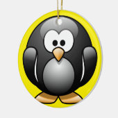 Penguin-kerstversiering Keramisch Ornament (Links)