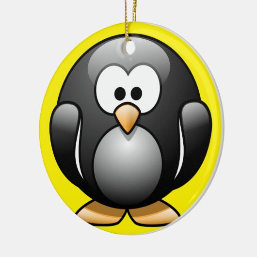 Penguin-kerstversiering Keramisch Ornament (Links)
