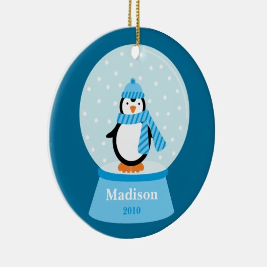 Penguin-kerstversiering Keramisch Ornament (Rechts)