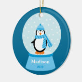 Penguin-kerstversiering Keramisch Ornament (Links)