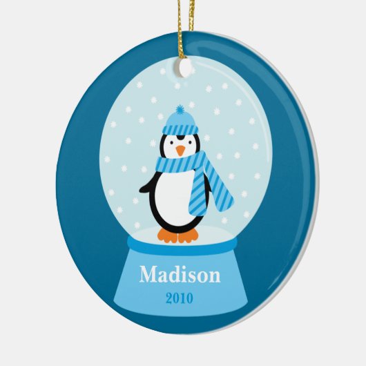 Penguin-kerstversiering Keramisch Ornament (Links)