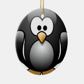 Penguin-kerstversiering Keramisch Ornament (Rechts)