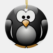Penguin-kerstversiering Keramisch Ornament (Voorkant)