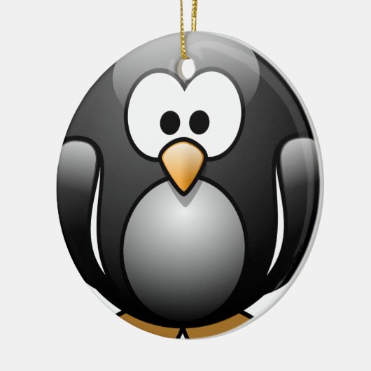 Penguin-kerstversiering Keramisch Ornament (Links)