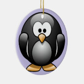 Penguin-kerstversiering Keramisch Ornament (Rechts)