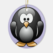 Penguin-kerstversiering Keramisch Ornament (Links)