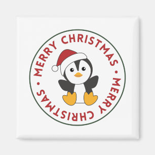 Penguin Kerstwinter winterdieren Pinguins Mag Magneet