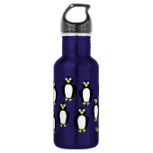 Penguin Kinder waterfles met naam Waterfles (Voorkant)