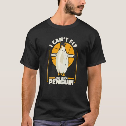 Penguin King Penguin Animal Fly T-shirt (Voorkant)