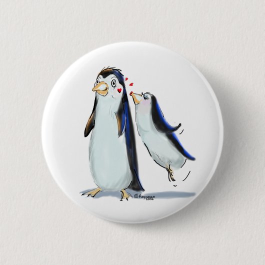 PeNgUiN KiSS Ronde Button 5,7 Cm (Voorkant)
