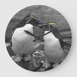 Penguin Kleurensplash Grote Klok