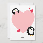 Penguin Knuffels Kinderen Foto Wenskaart Feestdagenkaart (Achterkant)