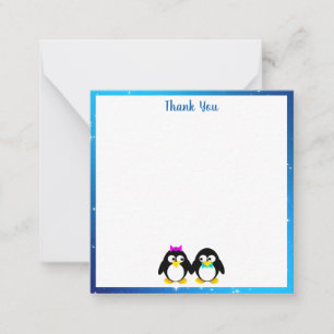Penguin Koppel Bedankkaart Notitiekaartje