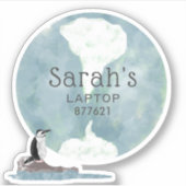 Penguin-laptop Sticker (Voorkant)