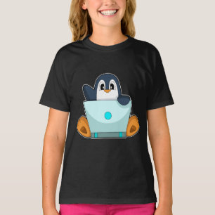 Penguin-laptop T-shirt
