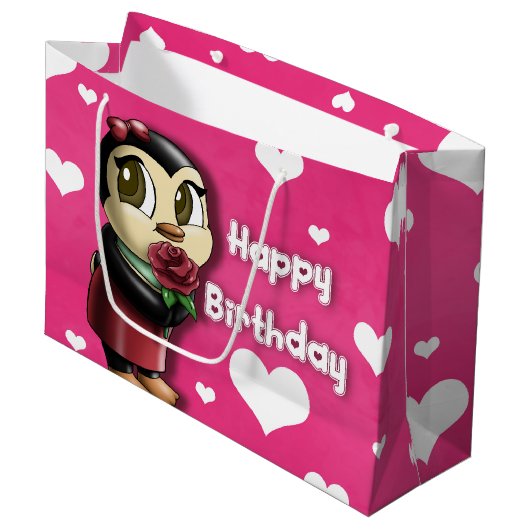 Penguin Large Cadeautasje (Voorkant Gekanteld)