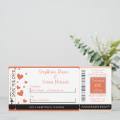 Penguin Liefde/Hoor Instapkaart Huwelijksuitnodigi Save The Date (Staand voorkant)