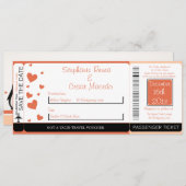 Penguin Liefde/Hoor Instapkaart Huwelijksuitnodigi Save The Date (Voorkant / Achterkant)