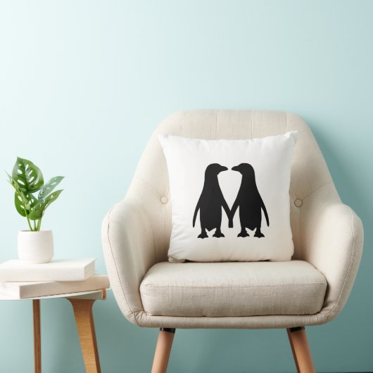 Penguin-liefde Kussen (Stoel)