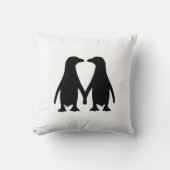 Penguin-liefde Kussen (Voorkant)