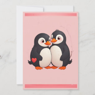 Penguin Liefdesfeest Uitnodiging