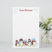 Penguin Line Briefpapier (Staand voorkant)