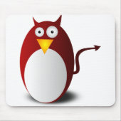 Penguin Linux Tux Ubuntu Devil Evil Demon Muismat (Voorkant)
