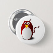 Penguin Linux Tux Ubuntu Devil Evil Demon Ronde Button 5,7 Cm (Voorkant /achterkant)