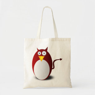 Penguin Linux Tux Ubuntu Devil Evil Demon Tote Bag