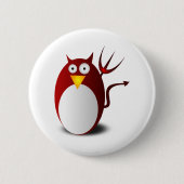 Penguin Linux Tux Ubuntu Devil Trident Lucifer Ronde Button 5,7 Cm (Voorkant)