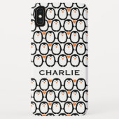 Penguin Love aangepaste monogram telefoondoosjes Case-Mate iPhone Case (Achterkant)