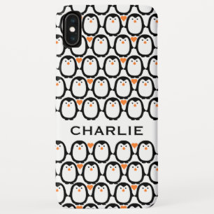 Penguin Love aangepaste monogram telefoondoosjes Case-Mate iPhone Case