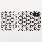 Penguin Love aangepaste monogram telefoondoosjes Case-Mate iPhone Case (Achterkant (horizontaal))