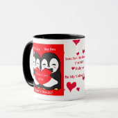 Penguin Love Affair Mok - Gepersonaliseerd (Voorkant links)