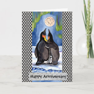 Penguin Love Aurora Jubileum Kaart personaliseren