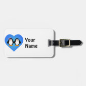 Penguin Love Bagagelabel (Voorkant horizontaal)