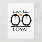 Penguin Love Briefkaart (Voorkant)